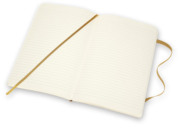 «Блокнот Moleskine Leather Линейка Янтарь (LCLH31SM17BOX)», бренда Moleskine - фото №1