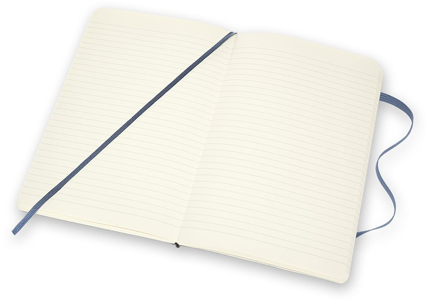 «Блокнот Moleskine Leather Линейка Синий (LCLH31SB41BOX)», бренда Moleskine - фото №1