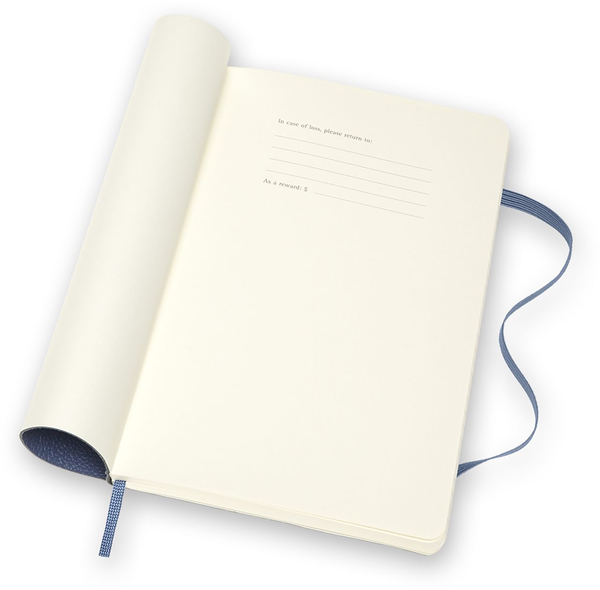  «Блокнот Moleskine Leather Линейка Синий (LCLH31SB41BOX)», бренда Moleskine - фото №1