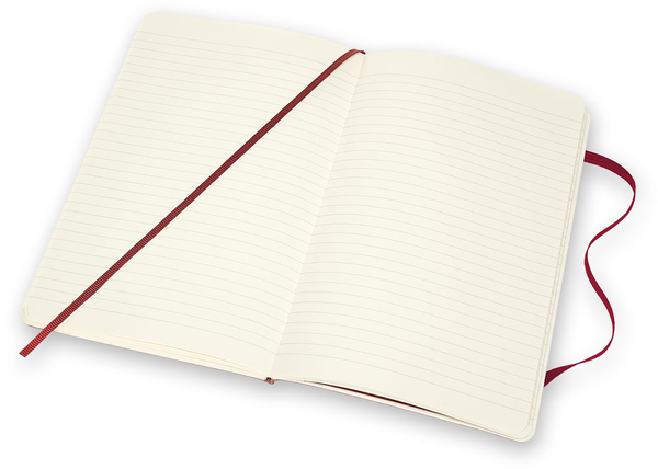  «Блокнот Moleskine Leather Линейка Бордо (LCLH31SF1BOX)», бренда Moleskine - фото №1