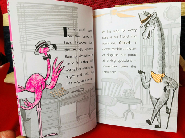 Бумажная книга «Fabio The World's Greatest Flamingo Detective: Mystery on the Ostrich Express», автор Лора Джеймс - фото №1