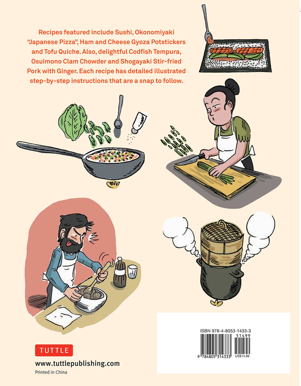 Паперова книга «Japanese Cooking with Manga. 59 Easy Recipes Your Friends will Love!», авторів Алексис Альдегер, Маіко Сан - фото №1