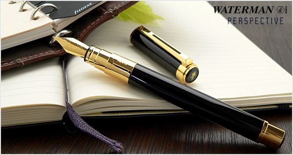  «Перьевая ручка Waterman Perspective Black GT (11 400)», бренда Waterman - фото №1