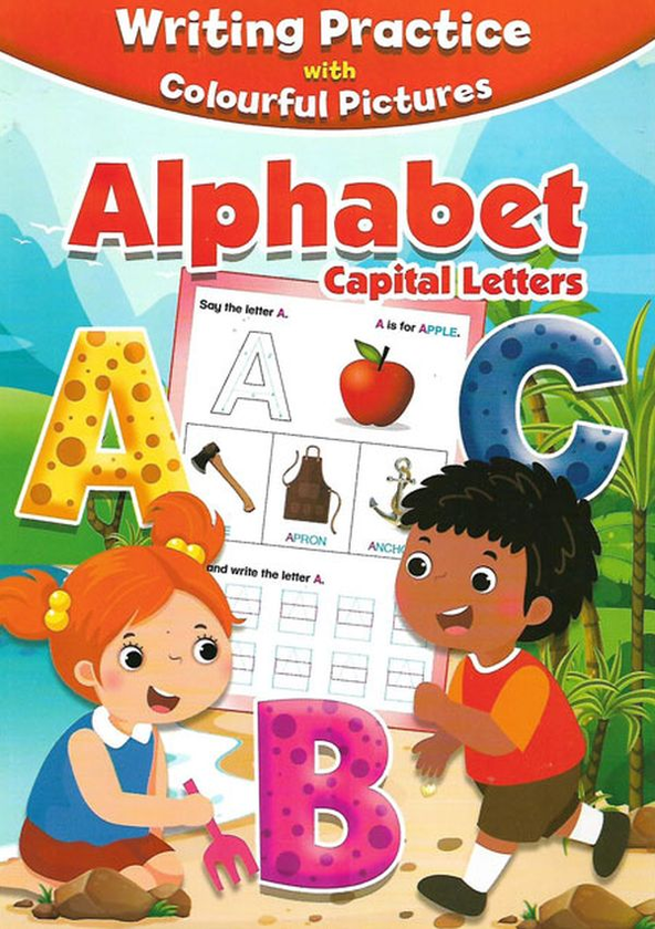 Бумажная книга «Writing Practice with Colourful Pictures. Alphabet Capital Letters » - фото №1