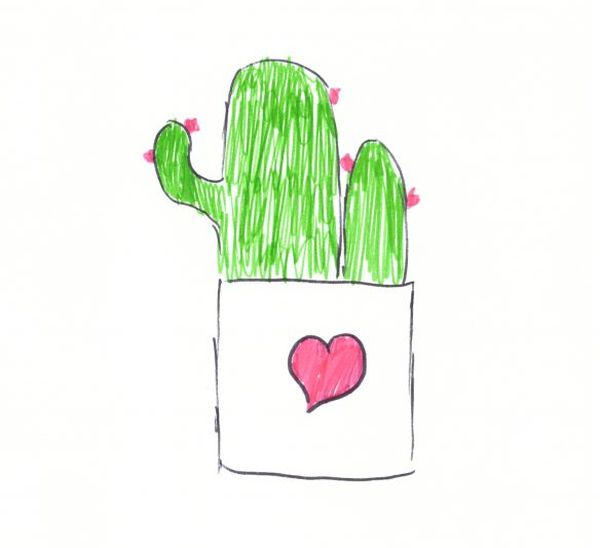 «Худи утепленное Handcrafts by orphans Кактус L», бренда Handcrafts by Orphans - фото №1