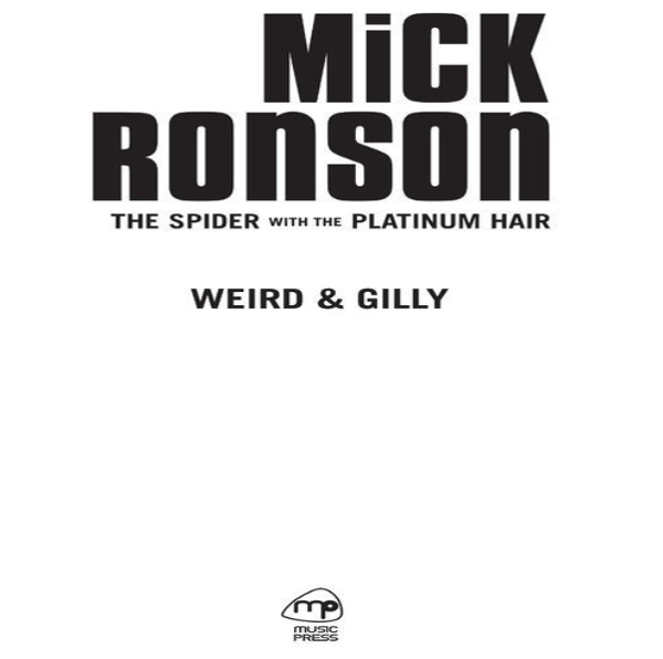 Паперова книга «Mick Ronson - The Spider with the Platinum Hair» - фото №1