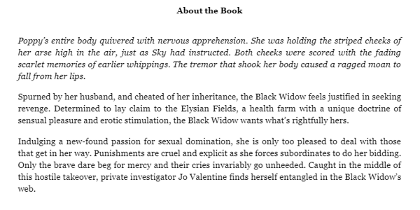 Паперова книга «The Black Widow», автор Лізетт Ештон - фото №1
