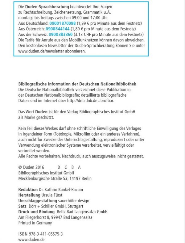 Бумажная книга «Der kleine Duden - Deutsche Grammatik: Eine Sprachlehre für Beruf, Studium, Fortbildung und Alltag», авторов Рудольф Хоберг, Урсула Хоберг - фото №1