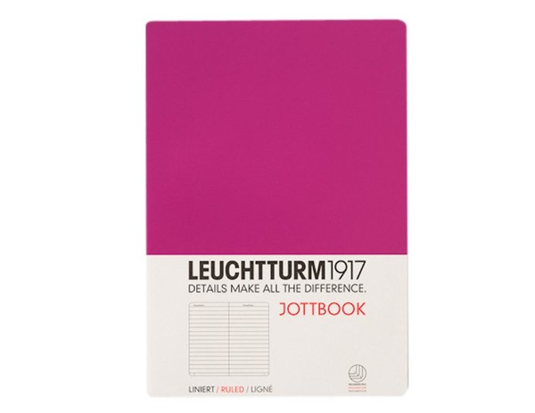  «Записная тетрадка Leuchtturm1917 в линейку розовая (341544)», бренда Leuchtturm1917 - фото №1