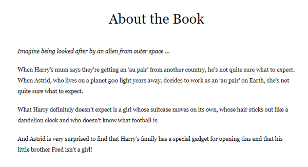 Бумажная книга «Astrid, The Au-Pair From Outer Space», автор Эмили Смит - фото №1