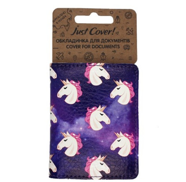 «Обложка для документов Just Cover Единороги в космосе (4823087002752)», бренда Just Cover - фото №1