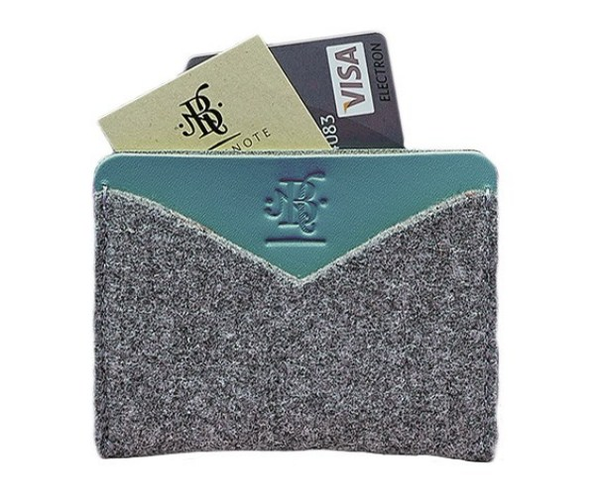  «Кард-кейс BlankNote 5.0 Тиффани Фетр (BN-KK-5-felt-tiffany)», бренда BlankNote - фото №1