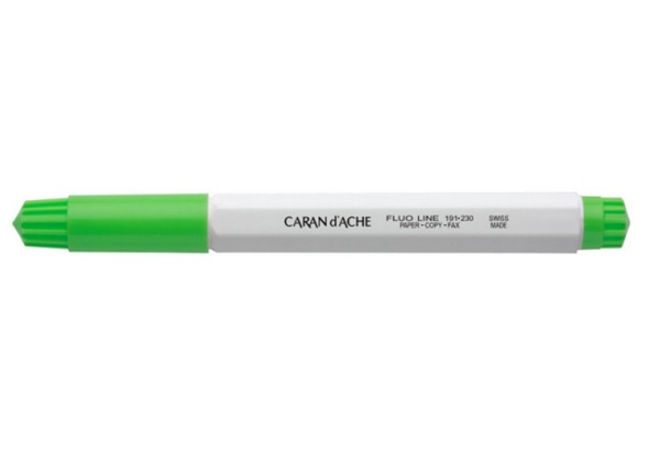 «Маркер Caran d'Ache Highlighter Fluo Зеленый (191.230)», бренда Caran d'Ache - фото №1