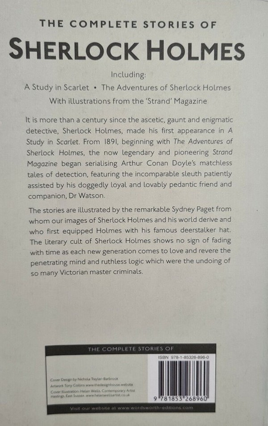 Бумажная книга «Sherlock Holmes. The Complete Stories», автор Артур Конан Дойл - фото №1