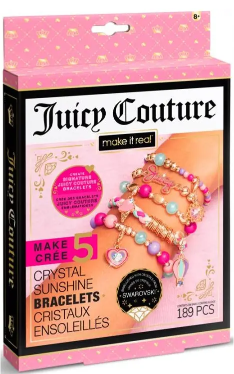  «Мінінабір для створення шарм-браслетів  з кристалами Swarovski Juicy Couture «Сонячне сяйво» (MR4433)», бренда Make it Real - фото №1