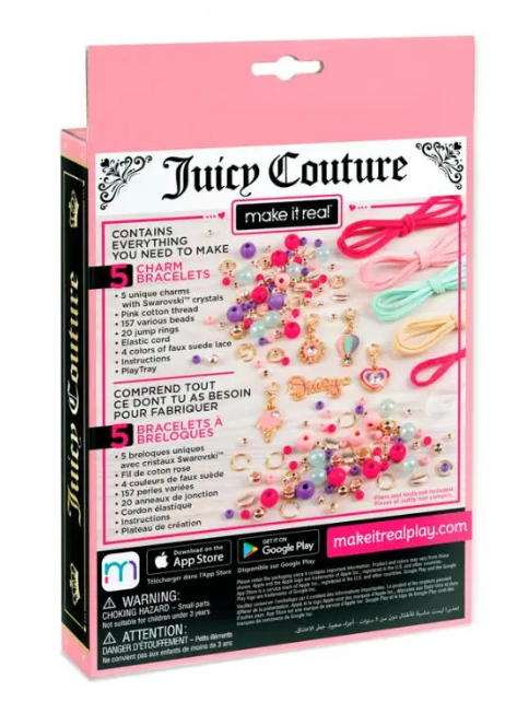  «Мінінабір для створення шарм-браслетів  з кристалами Swarovski Juicy Couture «Сонячне сяйво» (MR4433)», бренда Make it Real - фото №1
