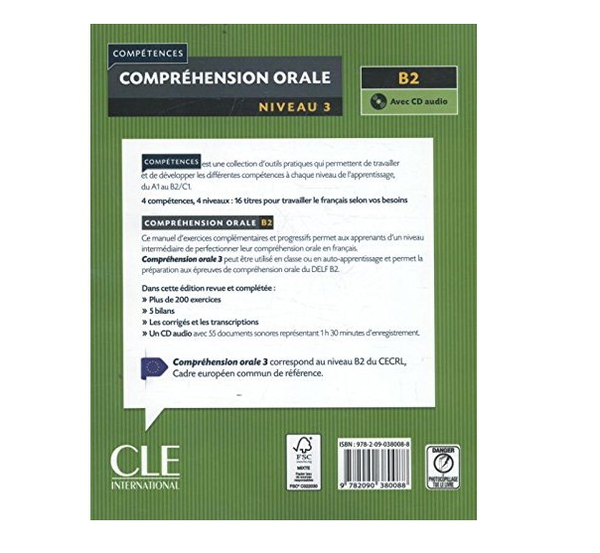 Бумажная книга «Compréhension orale 3 - Niveau B2 - Livre (+ CD audio)» - фото №1