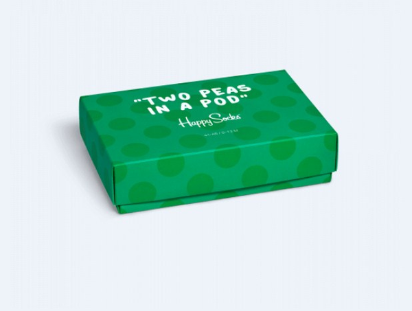  «Носки Happy Socks Two Peas In A Pod Gift Box 2 пары 36-40 р (XPEA02-7000)», бренда Happy Socks - фото №1