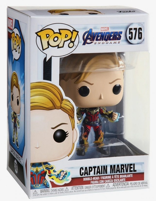  «Коллекционная фигурка Funko POP! Avengers Endgame Капитан Марвел (45143)», бренда Funko Pop - фото №1