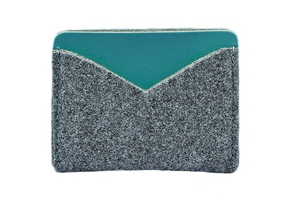  «Кард-кейс BlankNote 5.0 Тиффани Фетр (BN-KK-5-felt-tiffany)», бренда BlankNote - фото №1