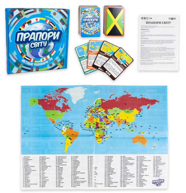  « Обучающая игра Strateg Прапори світу (648) », бренда Strateg - фото №1