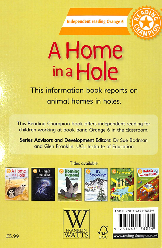 [object Object] «Reading Champion. A Home in a Hole», автор Сью Грейвз - фото №2 - мініатюра