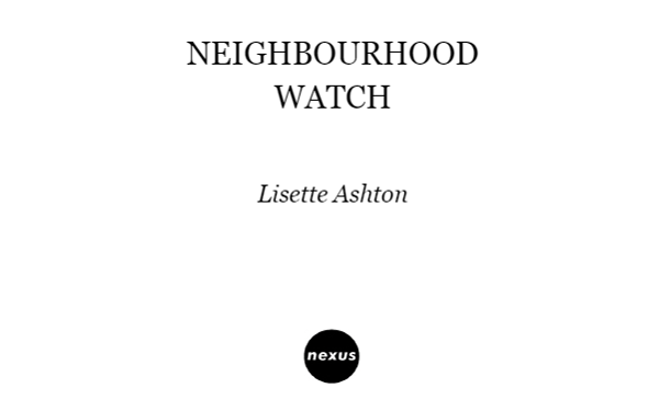 Паперова книга «Neighbourhood Watch», автор Лізетт Ештон - фото №1
