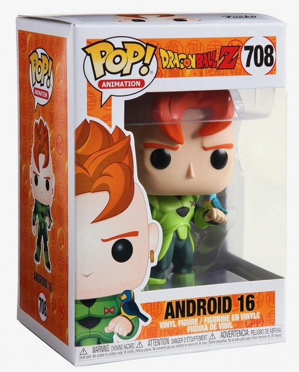 «Коллекционная фигурка Funko POP! Dragon Ball Z Android 16 (44265)», бренда Funko Pop - фото №1