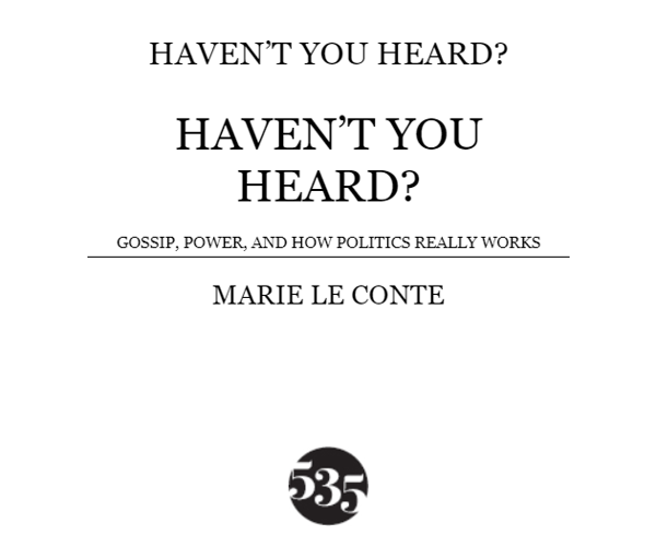 Бумажная книга «Haven't You Heard?», автор Мари ле Конте - фото №1