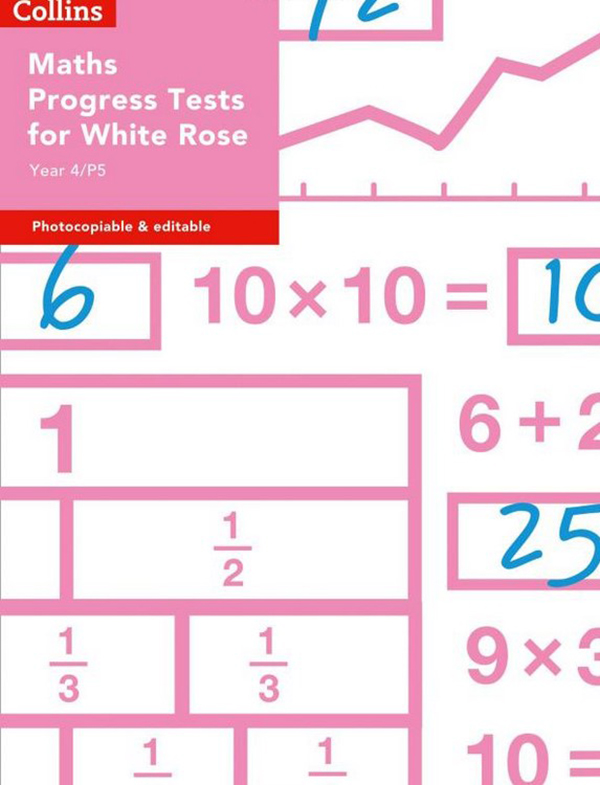 Бумажная книга «Year 4/P5 Maths Progress Tests for White Rose» - фото №1