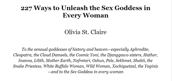 Паперова книга «227 Ways To Unleash The Sex Goddess In Every Woman», автор Олівія Сен-Клєр - фото №1