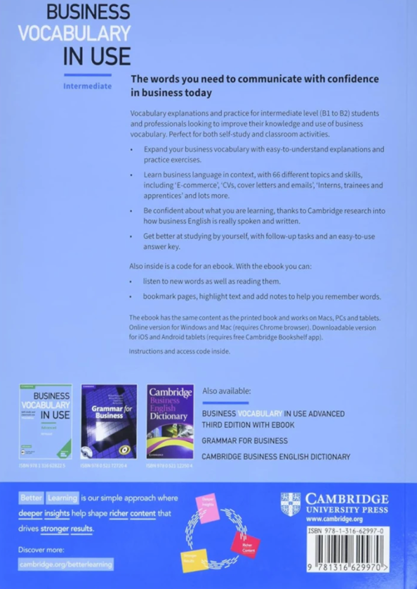[object Object] «Business Vocabulary in Use. 3rd Edition. Intermediate with Answers and Enhanced eBook Linguist», автор Білл Маскалл - фото №2 - мініатюра