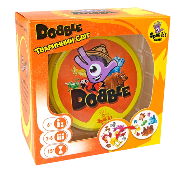  «Настільна гра Asmodee Dobble Тваринний Світ (Доббль Animals)», бренда Asmodee - фото №1