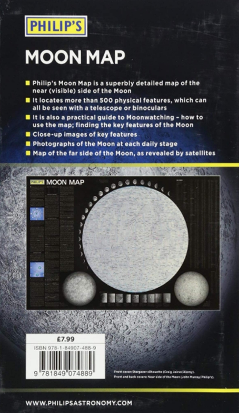 Бумажная книга «Philip's Moon Map 2018» - фото №1