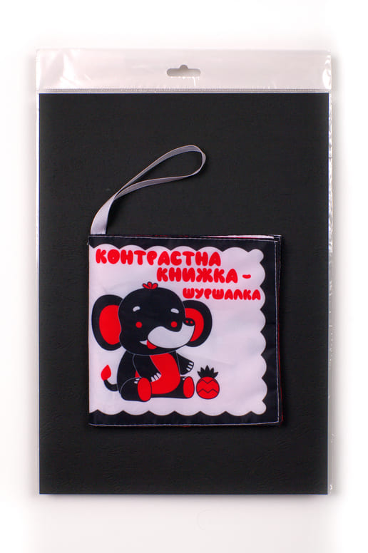 Бумажная книга «Контрастна книжка – шуршалка "Слонік Нік"» - фото №1