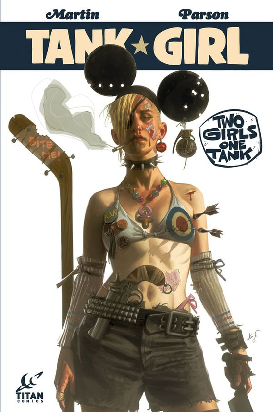 Бумажная книга «Tank Girl. Two Girls One Tank. Volume 1», автор Алан Мартин - фото №1