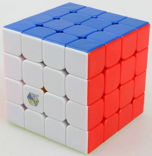  «Игрушка-головоломка YuXin kylin 4х4х4 Stickerless (YX4464)», бренда YuXin - фото №1