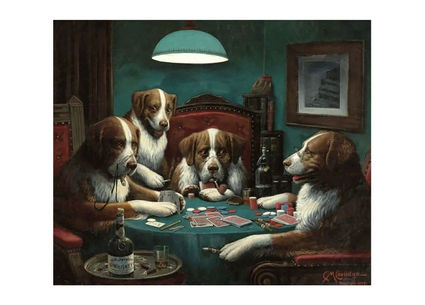 «Листівка The Poker Game, 1894 (CMC11)», бренда Artistic Card - фото №1