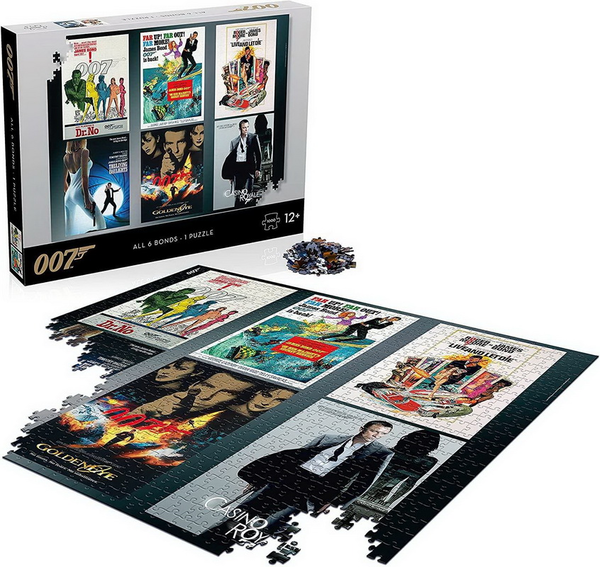  «Пазл James Bond 007 Actor Debut Poster 1000 елементів», бренда Winning Moves - фото №1