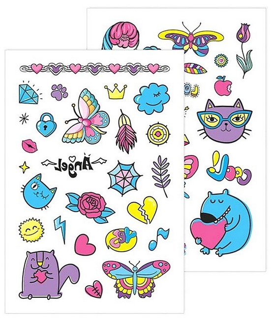 «Тимчасові тату для старших дівчаток. Tattoos. Фіолетове кошеня (10100697У)», бренда Ranok-Creative - фото №1