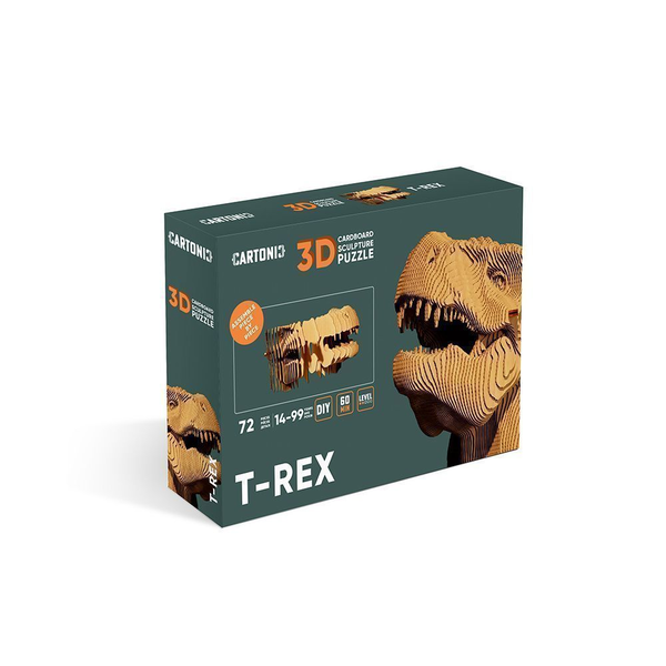  «Картонний конструктор Cartonic 3D Puzzle T-Rex», бренду Cartonic - фото №1