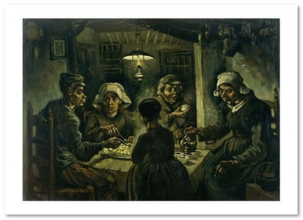 «Открытка Vincent van Gogh — The Potato Eaters (VG02 )», бренда Artistic Card - фото №1