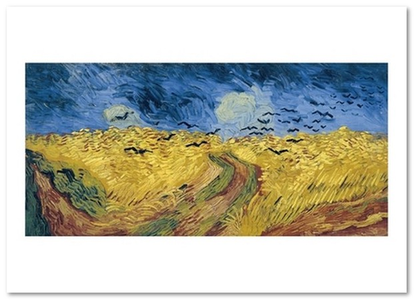«Открытка Vincent van Gogh — Wheatfield with Crows (VG07)», бренда Artistic Card - фото №1