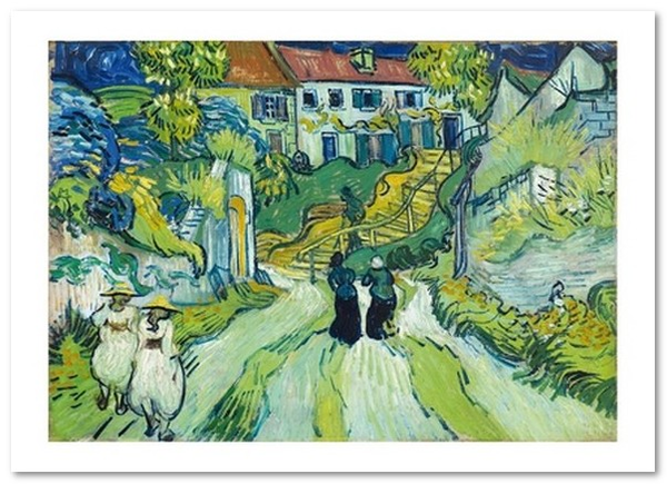 «Открытка Vincent van Gogh — Stairway at Auvers (VG110)», бренда Artistic Card - фото №1