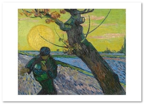 «Открытка Vincent van Gogh — Sower at Sunset (VG114)», бренда Artistic Card - фото №1