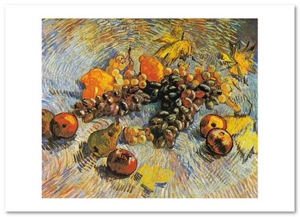  «Открытка Vincent van Gogh — Still Life with Grapes, Apples, Lemons and Pear (VG117)», бренда Artistic Card - фото №1