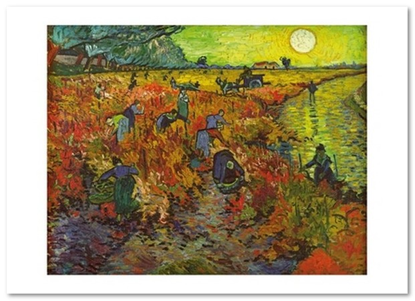 «Открытка Vincent van Gogh — Red Vineyards (VG11)», бренда Artistic Card - фото №1