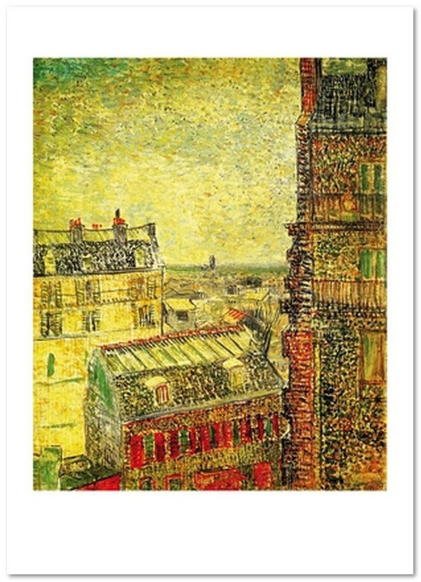 «Открытка Vincent van Gogh — View of Paris from Vincent's Room in the Rue Lepic (VG122)», бренда Artistic Card - фото №1