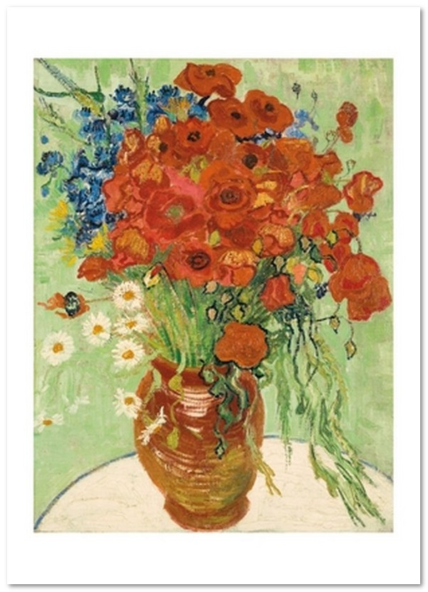 «Открытка Vincent van Gogh — Vase with Cornflowers and Poppies (VG124)», бренда Artistic Card - фото №1