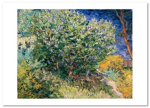 «Открытка Vincent van Gogh — Lilac Bush (VG125)», бренда Artistic Card - фото №1